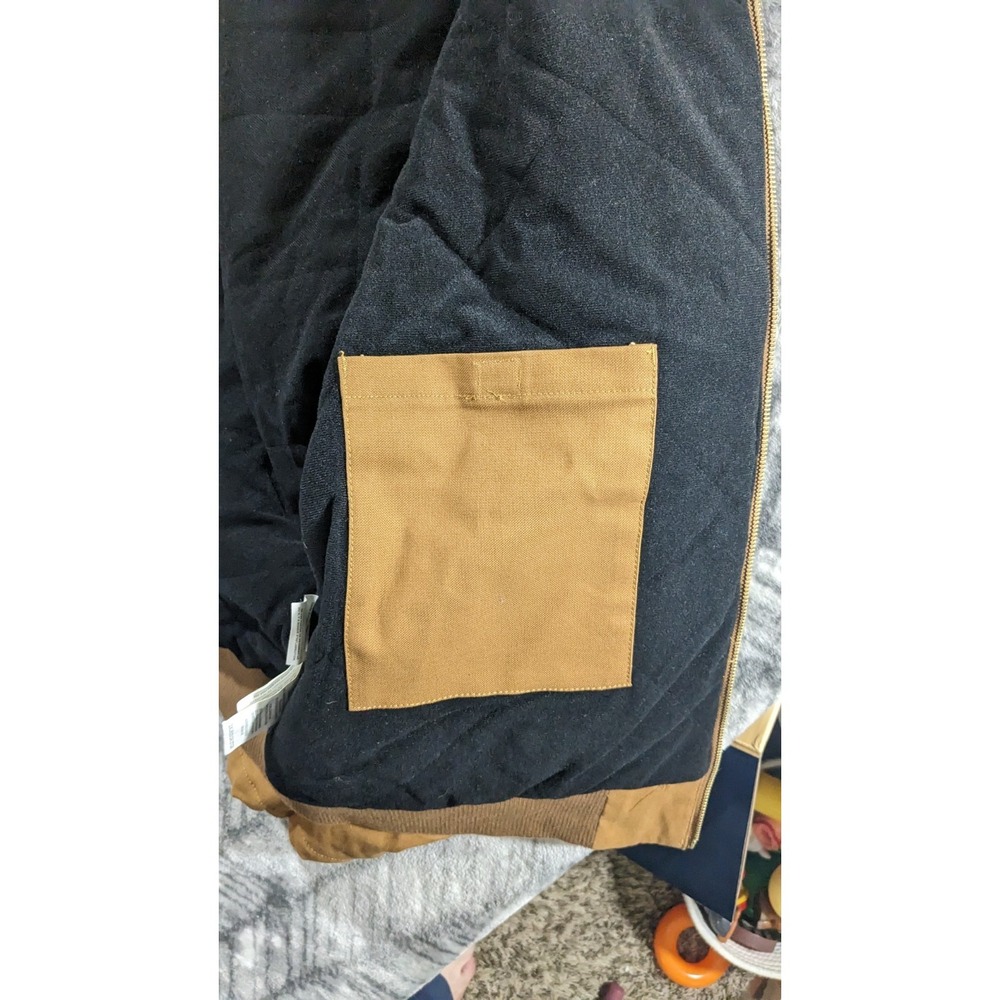 Walls Workwear Insulated Canvas Jacket Quilt Lined Mens 2XL Work Chore Barn Coat - Picture 12 of 15